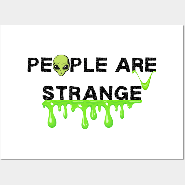 people are strange tshirt Wall Art by IJMI